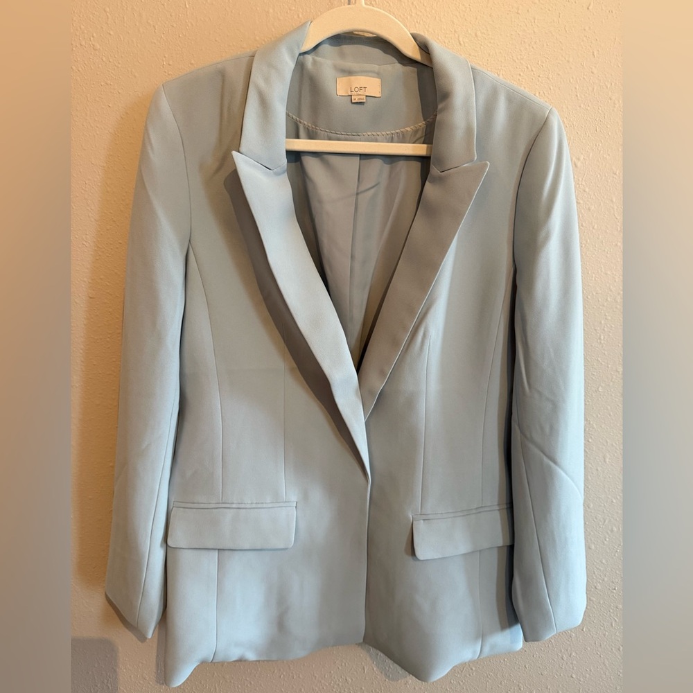 LOFT Pale Blue Women's Tailored Blazer